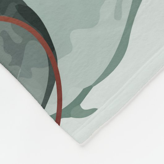 Smaragdgrüne und goldene Marmorplatte, Marmorhinte Fleecedecke (Ecke)