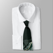 Smaragdgrüne und goldene Marmorplatte, Marmorhinte Krawatte (Gebunden)