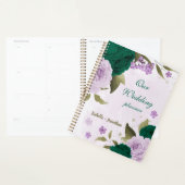 Smaragdgrüne, violette Blumen Hochzeit Planer (Anzeige)