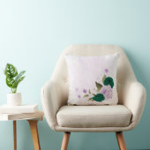Smaragdgrüne violette Blumen Kissen (Stuhl )