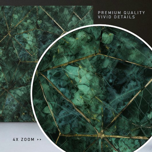 Smaragdgrüne Wanddekoration Jugendstil-Mosaik Fliese