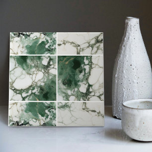 Smaragdgrüne Wanddekoration Moderne Chic Mosaik Fliese