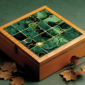 Smaragdgrüne Wanddekoration Moderne schicke Mosaik Fliese