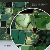 Smaragdgrüne Wanddekoration Moderne schicke Mosaik Fliese