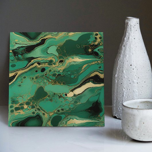 Smaragdgrüne Wanddekoration Moderne schicke Mosaik Fliese