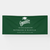 Smaragdgrüne Zwillinge-Abschlussgratulation Banner (Horizontal)