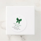 Smaragdgrüner Bogen: Sie heiratet - Junggesellinne Geschenkanhänger (Beispiel)