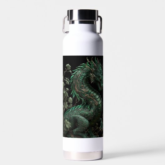 Smaragdgrüner Drache Trinkflasche (Vorne)