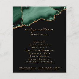 smaragdgrüner Flyer
