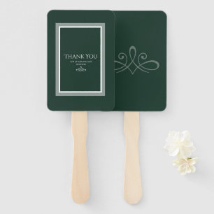 Smaragdgrüner Handfan Fächer