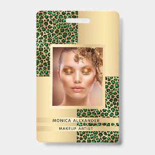 Smaragdgrüner Leopard gold Foto Schönheit Ausweis