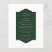 Smaragdgrüner, monochromer Text (Rückseite)