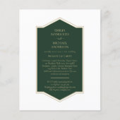 Smaragdgrüner, monochromer Text (Vorderseite)