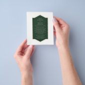 Smaragdgrüner, monochromer Text Flyer (Gruppe)