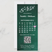 Smaragdgrüner PHOTO QR Code Kalender Termin vormer (Vorderseite)
