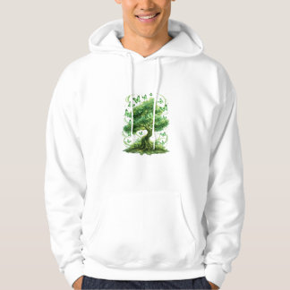 smaragdgrüner Schmetterlingsbaum Natur-Wandkunst Hoodie