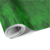 Smaragdgrünes, elegantes geometrisches Muster Geschenkpapier (Rolleneckpunkt)