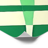 Smaragdgrünes geometrisches Sternmuster Poster (Ecke)