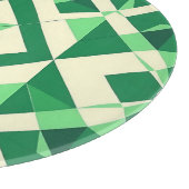 Smaragdgrünes geometrisches Sternmuster Schneidebrett (Ecke)