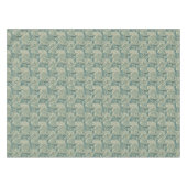 Smaragdgrünes Spitzenmedaillon Tischdecke (Vorderseite (Horizontal))