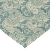 Smaragdgrünes Spitzenmedaillon Tischdecke (Schrägansicht)