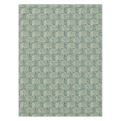 Smaragdgrünes Spitzenmedaillon Tischdecke (Vorderseite)