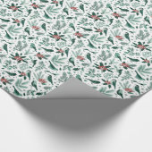 Smaragdgrünes Vogelschutzpapier Geschenkpapier (Ecke)