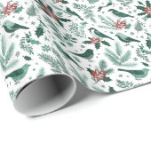 Smaragdgrünes Vogelschutzpapier Geschenkpapier (Rolleneckpunkt)