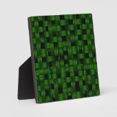 Smaragdgrünes Webkorbmuster Textur Fotoplatte (Vorderseite)