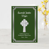 Smaragdjubilee Ordination Jubiläumsjubiläum Priest Karte (Gelbe Blume)