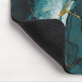 Smaragdmarmor mit goldenen Adern Mousepad (Ecke)