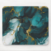 Smaragdmarmor mit goldenen Adern Mousepad (Vorne)