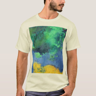 Smaragdozean-Meerblick im Aquamarine T-Shirt