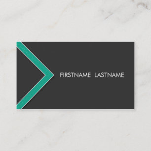 Smaragdpfeil-persönliche Vernetzungs-Visitenkarte Visitenkarte