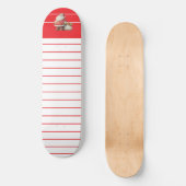 Smaragdrote Rücksendeadresse Skateboard (Vorderseite)