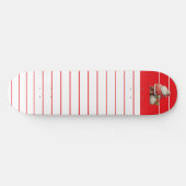 Smaragdrote Rücksendeadresse Skateboard (Horizontal)