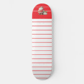 Smaragdrote Rücksendeadresse Skateboard (Vorderseite)