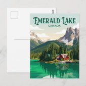 Smaragdsee Kanada Postkarte (Vorne/Hinten)