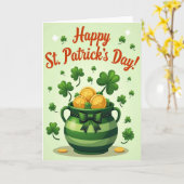Smaragdstreifen Pot O Gold Karte (Gelbe Blume)