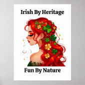 Smaragdverzauberung: Feiertag-Redhead Poster (Vorne)