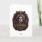 Smaragdwald Calavera – Grüne Botanik Karte (Rückseite)