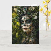 Smaragdwald Calavera – Grüne Botanik Karte (Gelbe Blume)