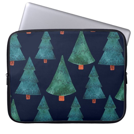 Smaragdwald: Winterurlaubswasser Laptopschutzhülle (Vorderseite)