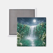 Smaragdwasserfall Magnet (Vorderseite/Rückseite)