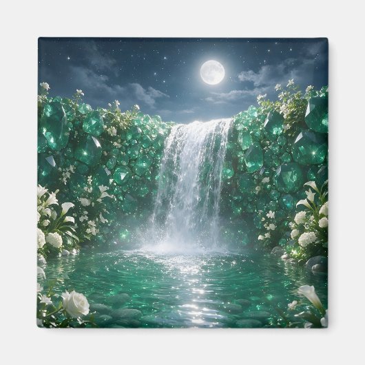 Smaragdwasserfall Magnet (Vorne)