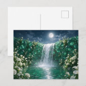 Smaragdwasserfall Postkarte (Vorne/Hinten)