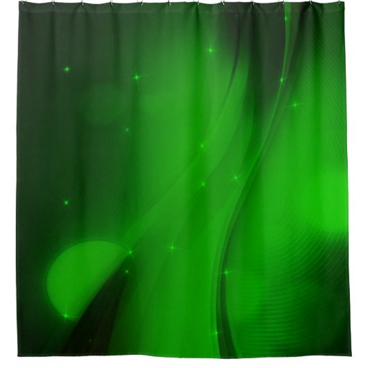 Smaragdwelle Duschvorhang (Vorderseite)