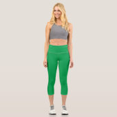 Smaraggrün  capri leggings (Vorderseite)