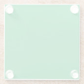 Smaraggrün Glasuntersetzer (Rückseite)