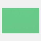 Smaraggrüne Farbe Geschenkpapier Set (Vorderseite 3)